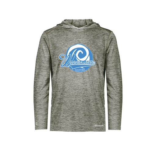 [FOLHCGGY-YS-LOGO1] Decker Youth Charge Hoodie (Youth S, Gray, Logo 1)