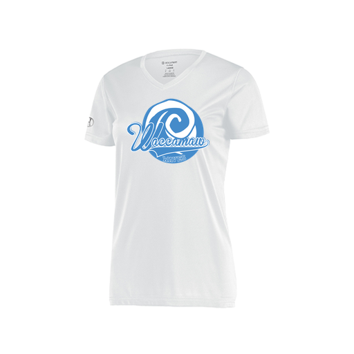 [222820.005.S-LOGO1] Ladies Movement Dri Fit Shirt (Female Adult S, White, Logo 1)