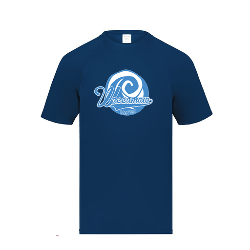 [2790.065.S-LOGO1] Men's Smooth Sport T-Shirt (Adult S, Navy, Logo 1)