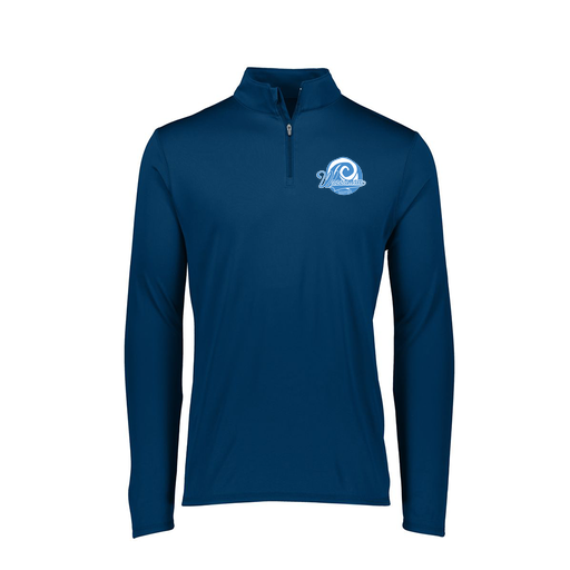 [FTLQFLNV-FAXS-LOGO1] Decker Women's Flex-Lite 1/4 Zip Shirt (Female Adult XS, Navy, Logo 1)