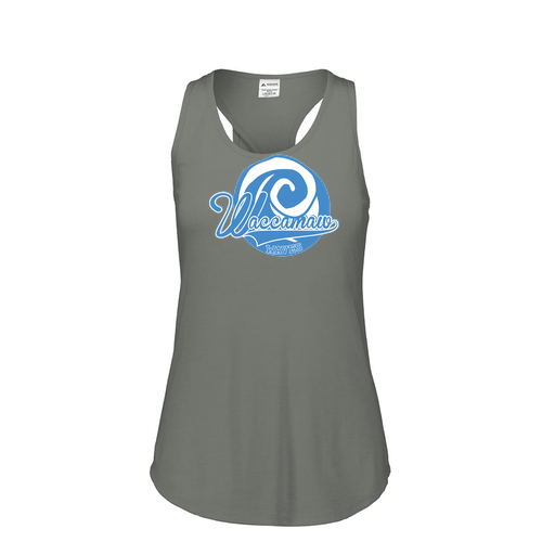 [3078.013.S-LOGO1] Ladies Tri Blend Tank Top (Female Adult S, Gray, Logo 1)