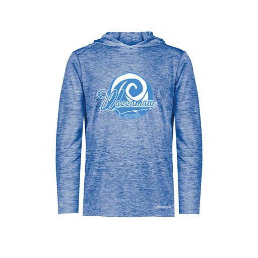 [FOLHCGRY-AS-LOGO1] Decker Men's Charge Hoodie (Adult S, Royal, Logo 1)