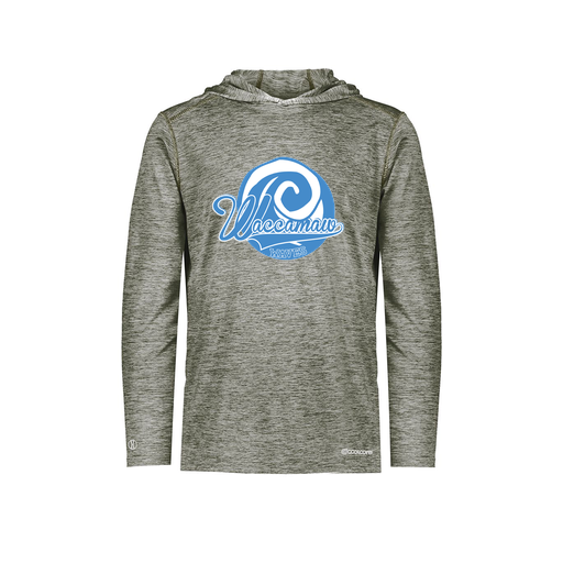 [FOLHCGGY-AS-LOGO1] Decker Men's Charge Hoodie (Adult S, Gray, Logo 1)