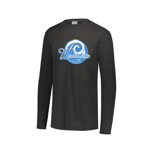 [FTLCUBBK-AXS-LOGO1] Decker Men's Tri-Blend T-Shirt - Long Sleeve (Adult XS, Black, Logo 1)