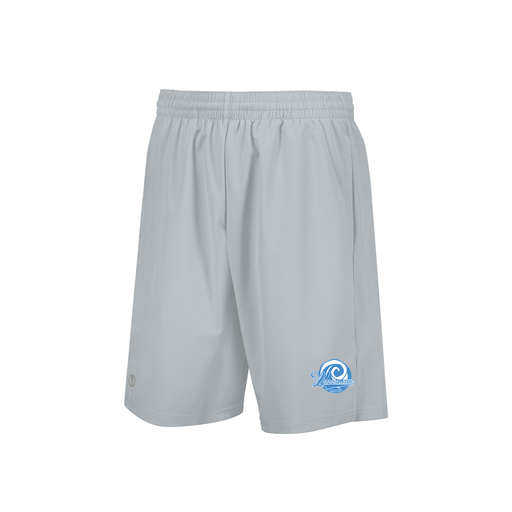 [229556.099.XS-LOGO1] Men's Weld Short (Adult XS, Silver, Logo 1)