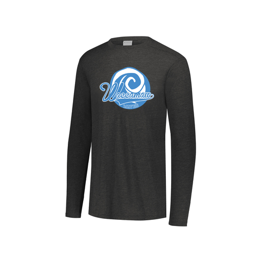 [FTLCUBBK-YS-LOGO1] Decker Youth Tri-Blend T-Shirt - Long Sleeve (Youth S, Black, Logo 1)