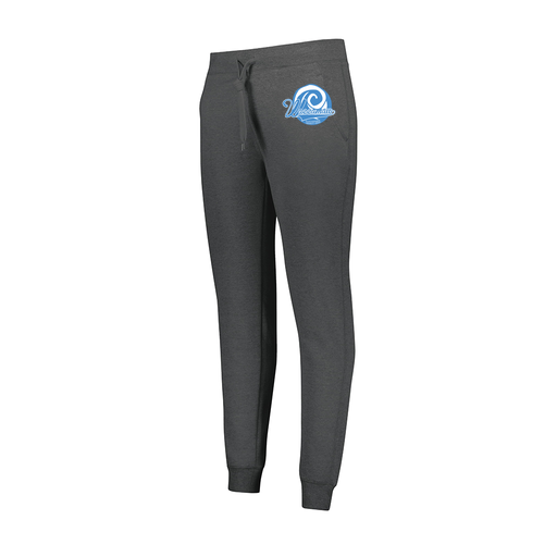 [229748.E83.XS-LOGO1] Ladies 60/40 Fleece Jogger (Female Adult XS, Gray, Logo 1)